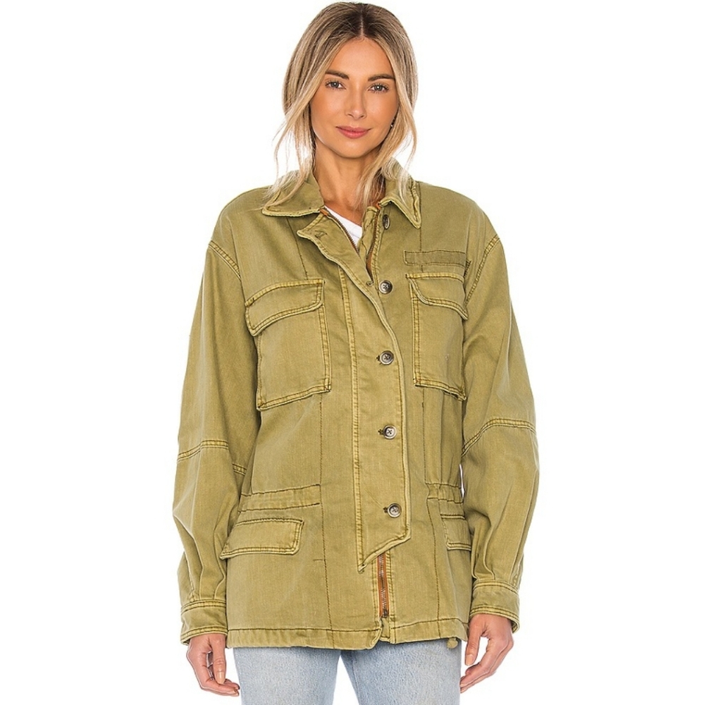 Free People Seize The Day Military Jacket